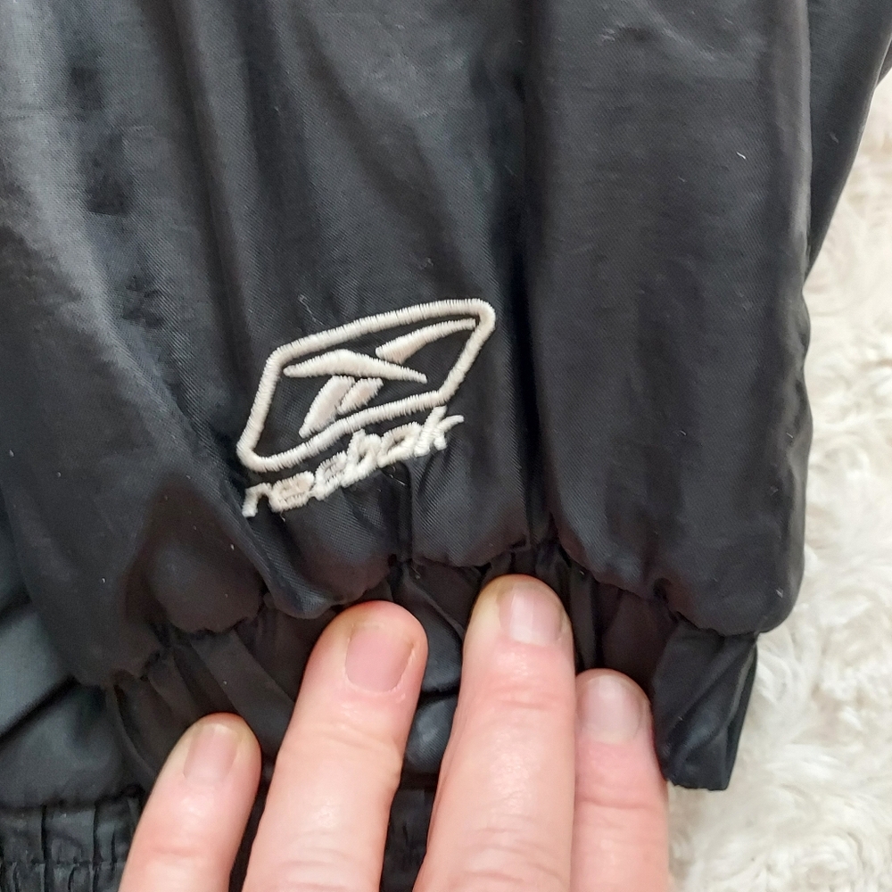 Reebok Raiders Black Zip Up Puffer Jacket with Hood - Kids Size 4 - Picture 5 of 10